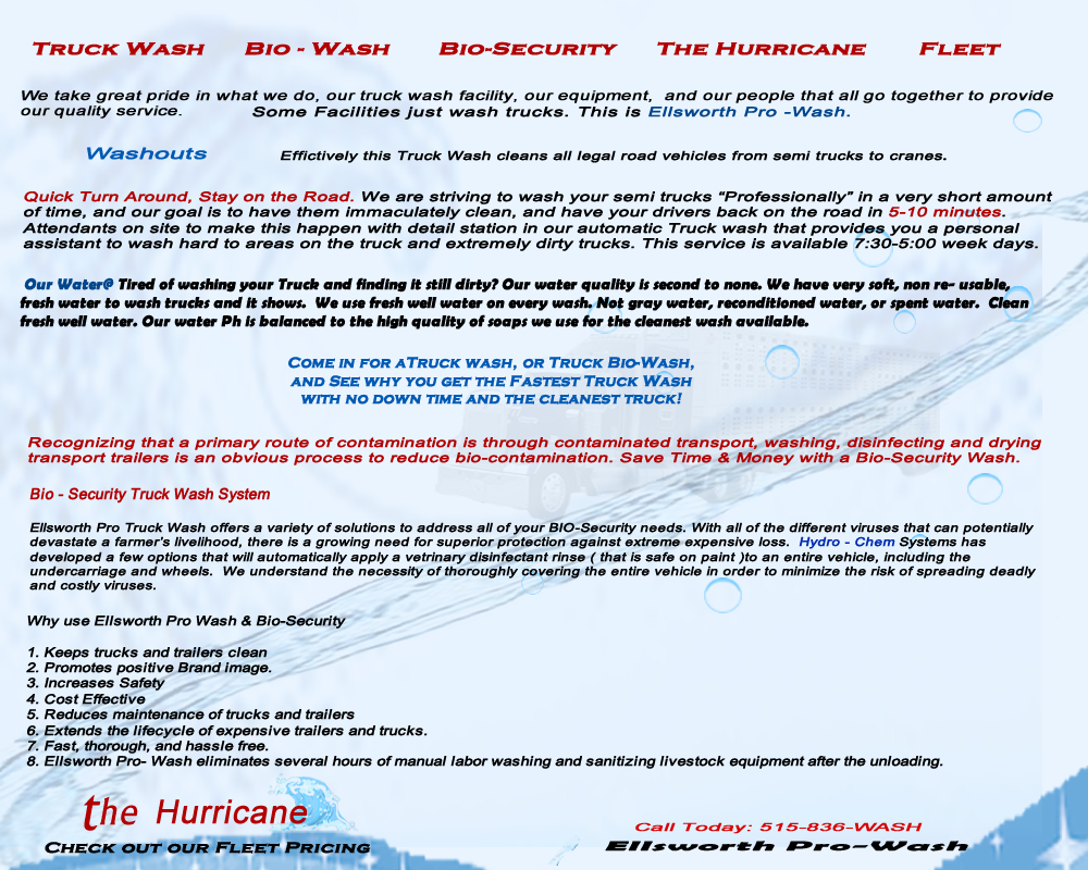 Iowa Fully Automatic Truck Wash/Iowa Bio Security Truck Wash / Iowa